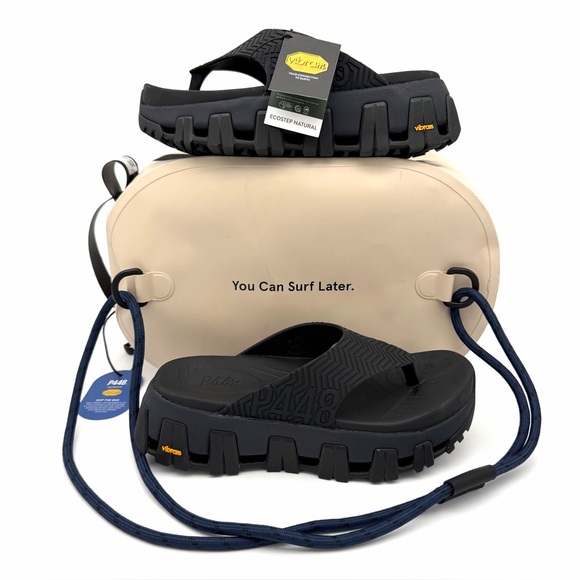 P448 Shoes - NWT NIB P448 x Vibram Bondi Tux/Black Women's Sandals Flip Flops 38 7.5 Shoes